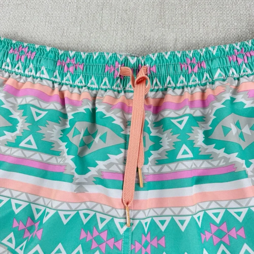 Chubbies Swim Trunks Men's Lined Aztec Multicolor Tribal 7